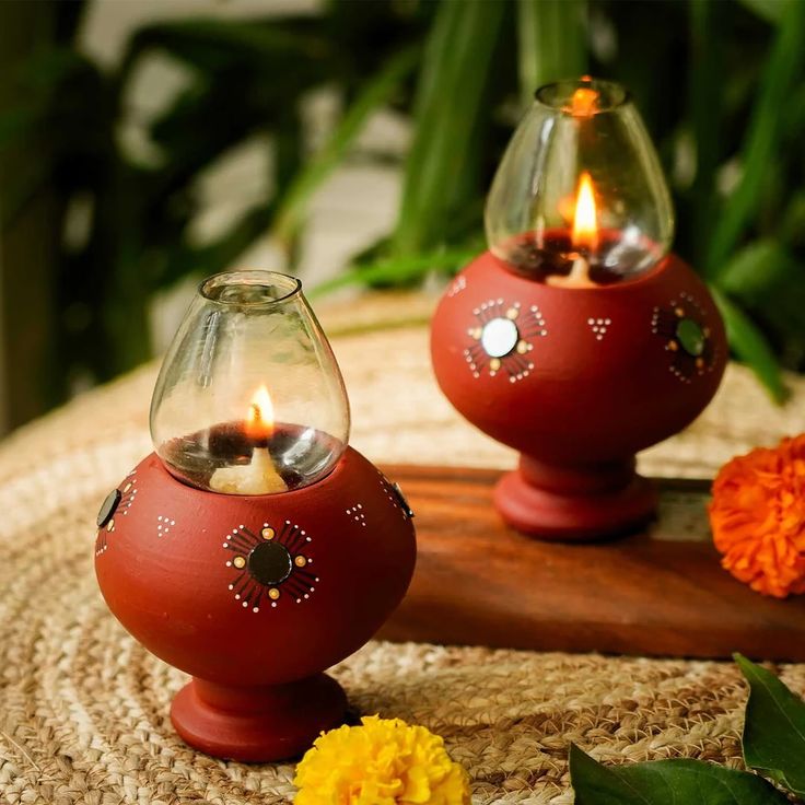 Chimney Diya – Windproof Terracotta Lamp